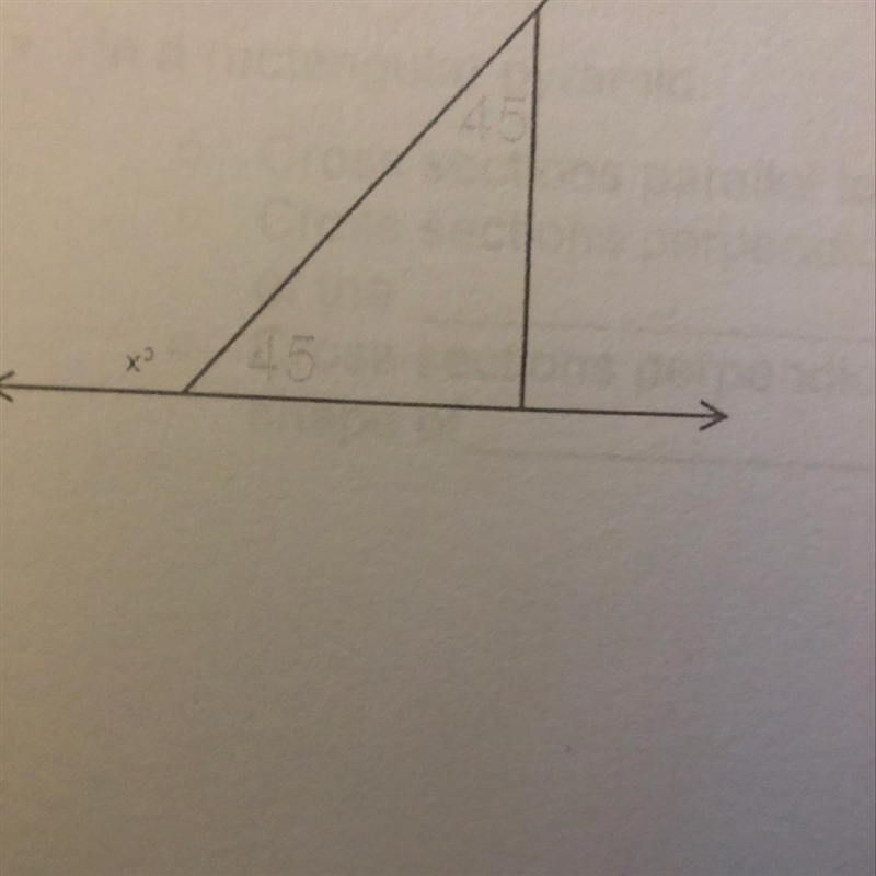 11) Find the value of x for the following triangle below.-example-1