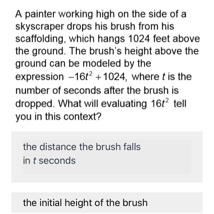 I will give U 15 pt Please help the last 2 answers are The height of the brush after-example-1