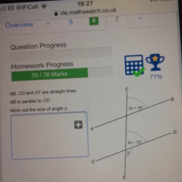 How do i solve for angle y-example-1