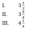 Which solution(s) is a solution for the following inequality? 4x > 15 a.III b.I-example-1