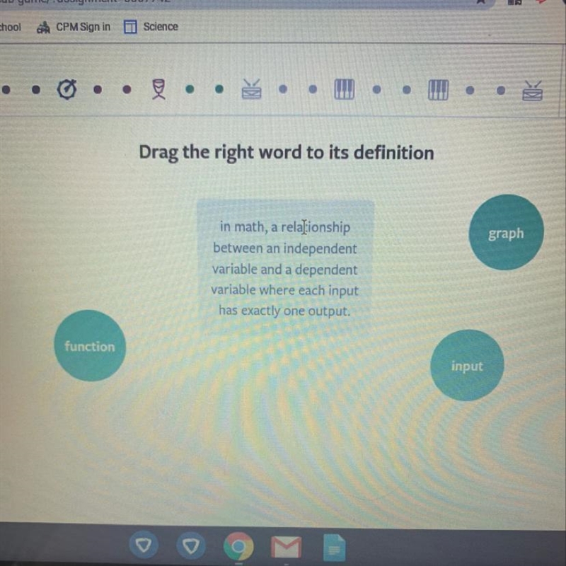 In math, a relationship between an independent variable and a dependent variable where-example-1