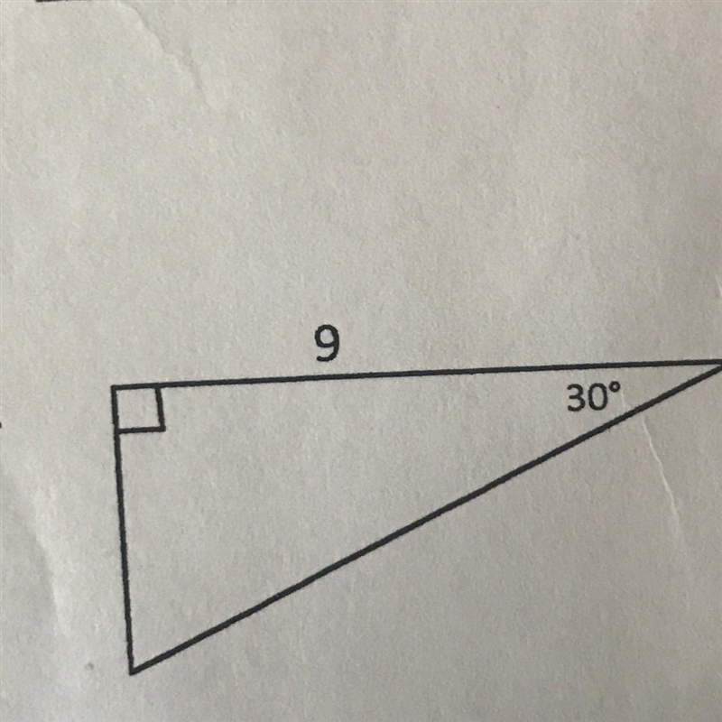 Find the missing sides-example-1