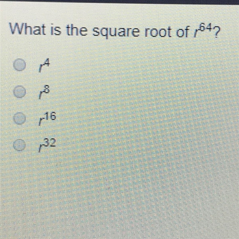 What is the root of r^64 r^4 r^8 r^16 r^32-example-1