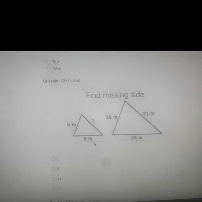 Find the missing side-example-1