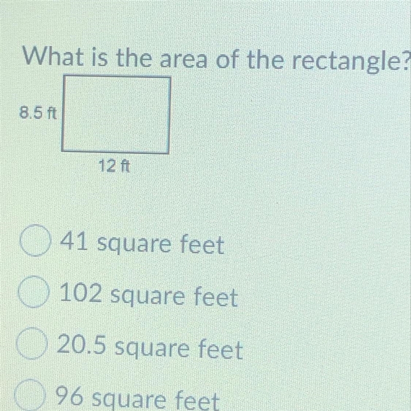 What is the area of the rectangle ?-example-1