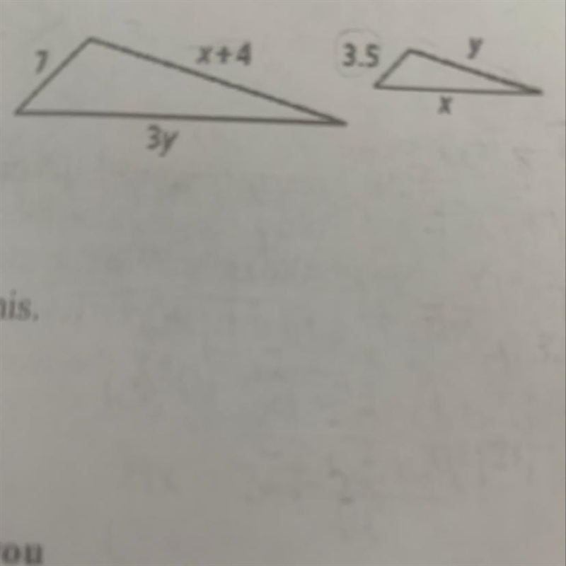 The polygons are similar. Find the values of the variables write an equation and show-example-1