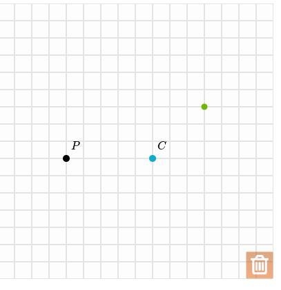 Plot the image of point CCC under a dilation about point PPP with a scale factor of-example-1