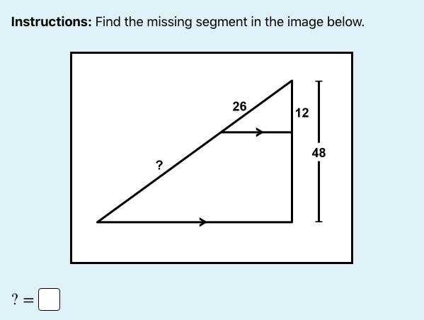 Find the missing segment in the attached image-example-1