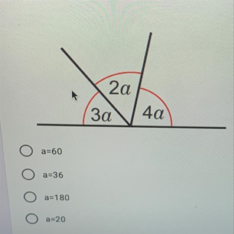 Solve and work out the value of a-example-1