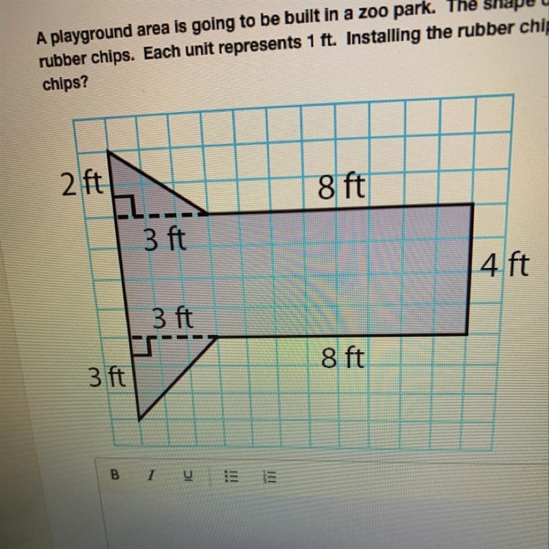 a playground area is going to be built in a zoo park. the shape of the playground-example-1