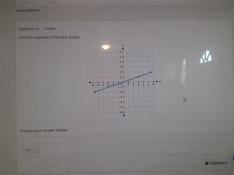 Find the equation of the line shown.-example-1