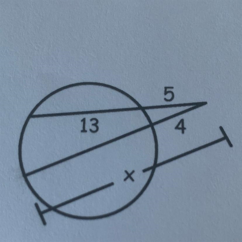 Find the value of x A) 22.5 B) 18.5 C) 18 D) 12-example-1