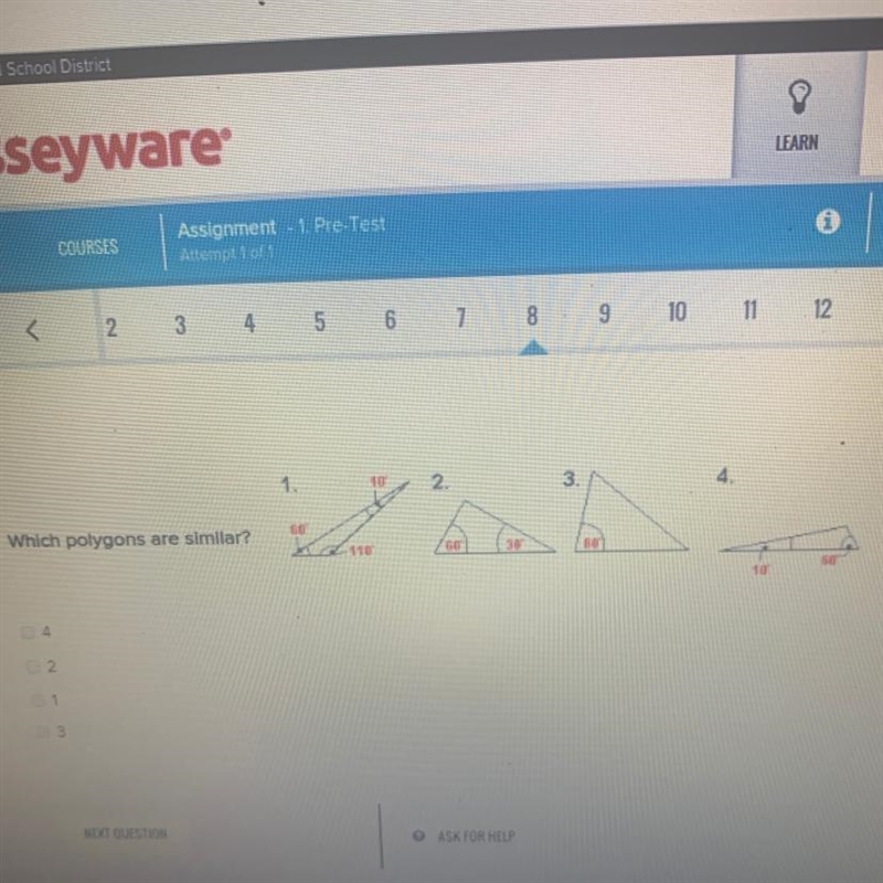 Which polygons are similar?-example-1