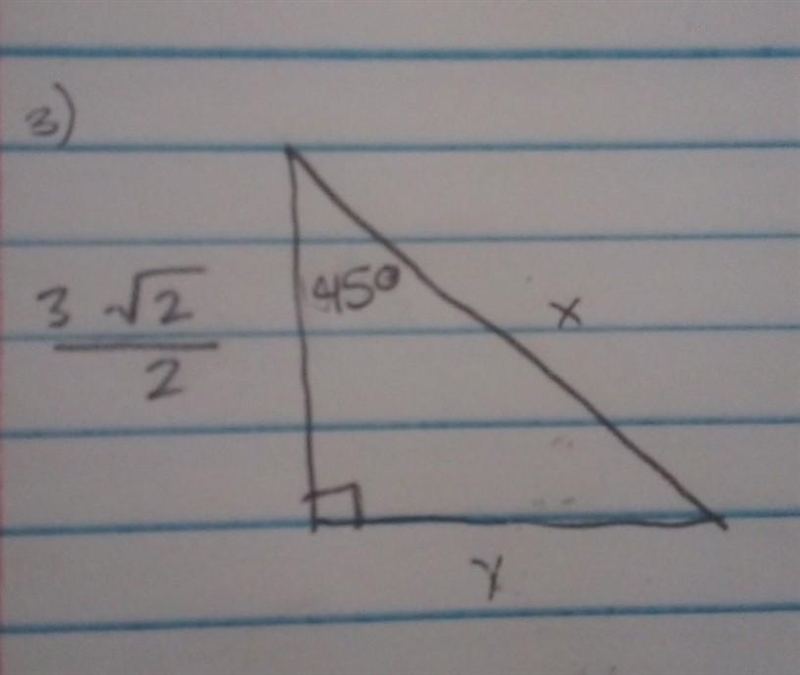 Pls help. Find radicals in simplest form find missing side lengths​-example-1