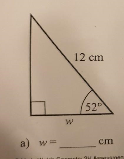 How to find w in this question to 1 decimal place​-example-1