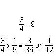 Rashid solved a fraction division problem using the rule “multiply by the reciprocal-example-1