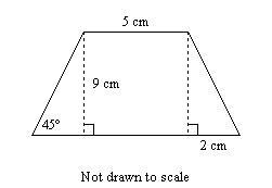 Find the area of the trapezoid. Leave your answer in simplest radical form.​-example-1