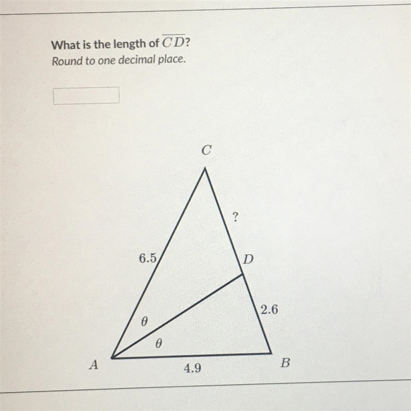 What is the length of CD? Round to one decimal place.-example-1