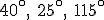 How many triangles exist with the given angle measures?-example-1