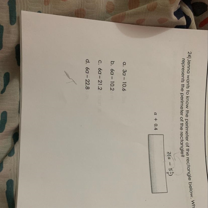 Don’t understand which expression represents the perimeter of the rectangle-example-1