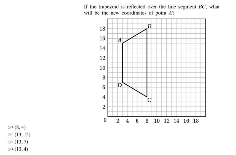 If the trapezoid is reflected over the line segment BC, what will be the new coordinates-example-1