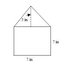 Find the area of the pentagon. Round to the nearest square inch. The figure is not-example-1