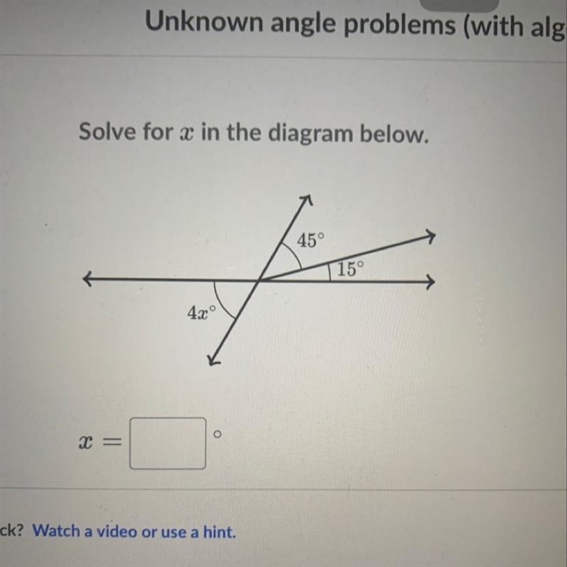 Solve for x. Please help me.-example-1