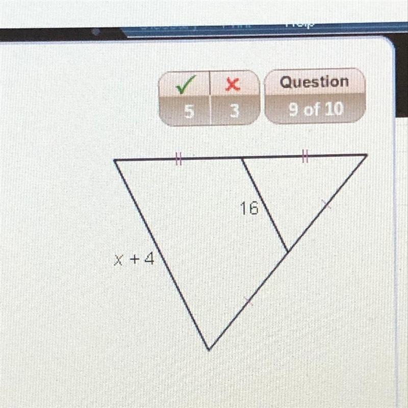 What is the value of x? A 12 B 28 C 32 D 36-example-1