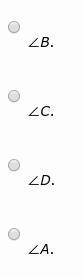 Hey does anyone know the answer? ABCDE ~ GHJDF. Complete the statement: ∠H ≅ _____-example-2