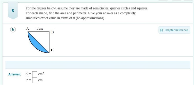 For the figures below, assume they are made of semicircles, quarter circles and squares-example-1