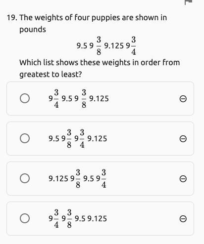 The weights of four puppies are shown in pounds-example-1