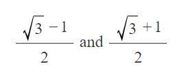 Write the quadratic equation whose coefficient with x^2 equal to 1 and roots are:-example-1