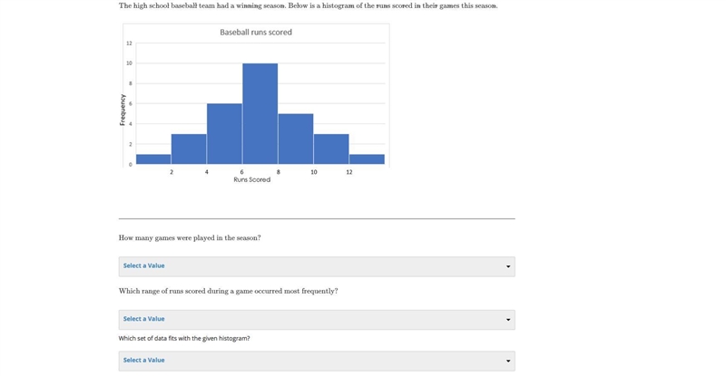 How many games were played in this season? Which range of runs scored during a game-example-1