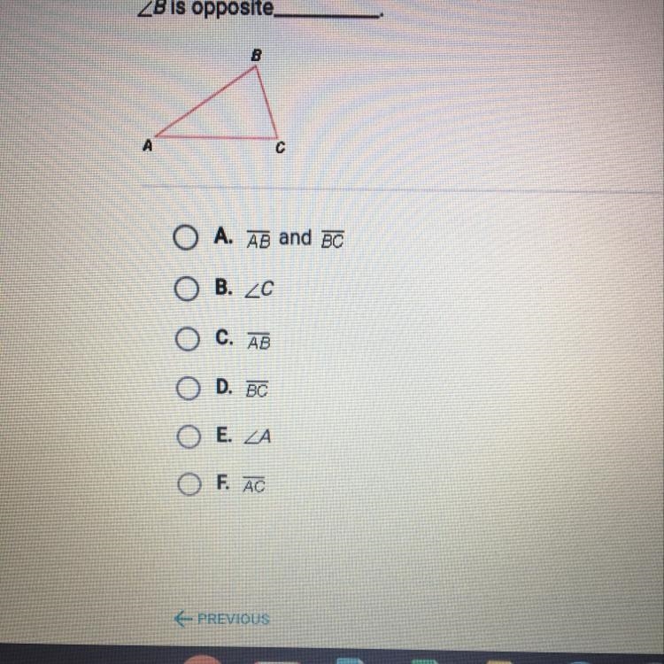 A) AB and BC B) C) AB D) BC E) F) AC-example-1