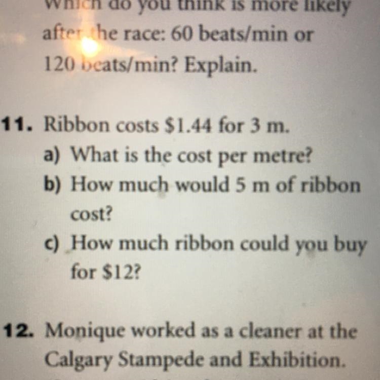 I need help for 11 b and c. it’s exploring rates and i don’t understand how to get-example-1