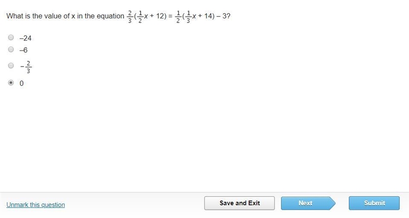 Hurry !!!!!!!!!!! What is the value of x in the equation (StartFraction one-half EndFractionx-example-1