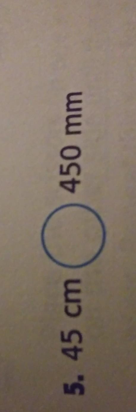 Compare 45 cm and 450mm BEST ANSWER GETS A FOLLOW AND MAYBE BRAINLESST​-example-1