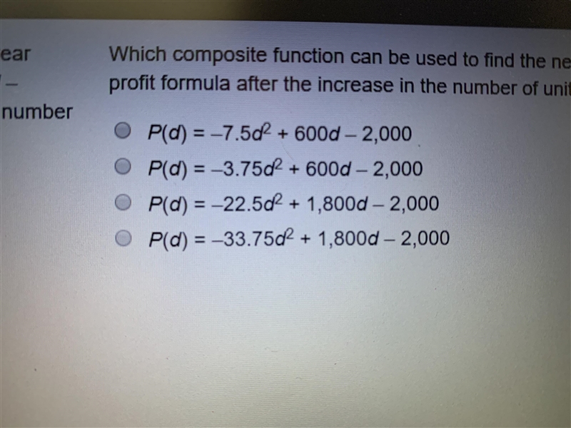 A profit formula for dining plates from the previous year was modeled by the function-example-1