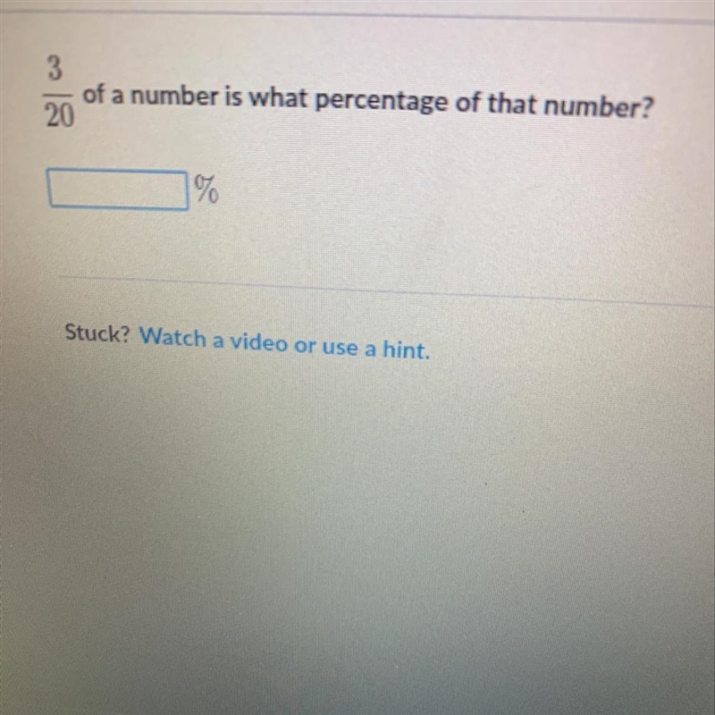 Of a number is what percentage of that number?-example-1