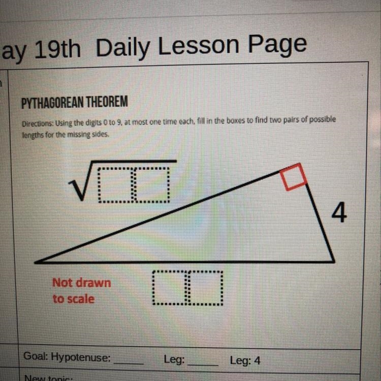 I need help with Pythagorean theorem-example-1