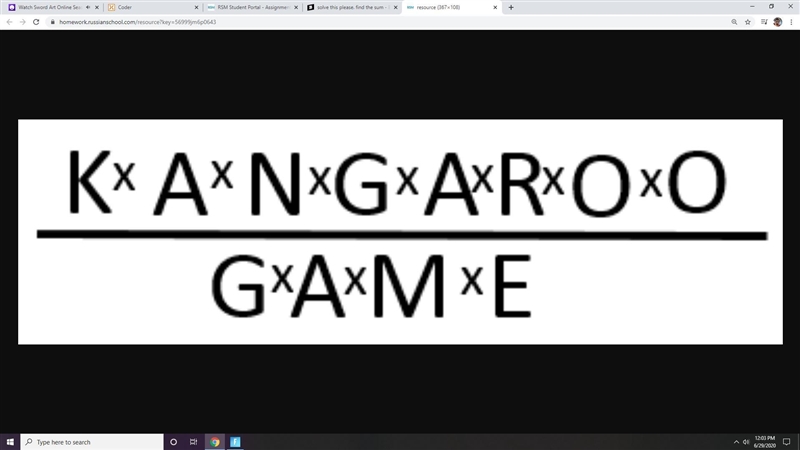 Each letter in the expression shown to the right represents a digit other than zero-example-1