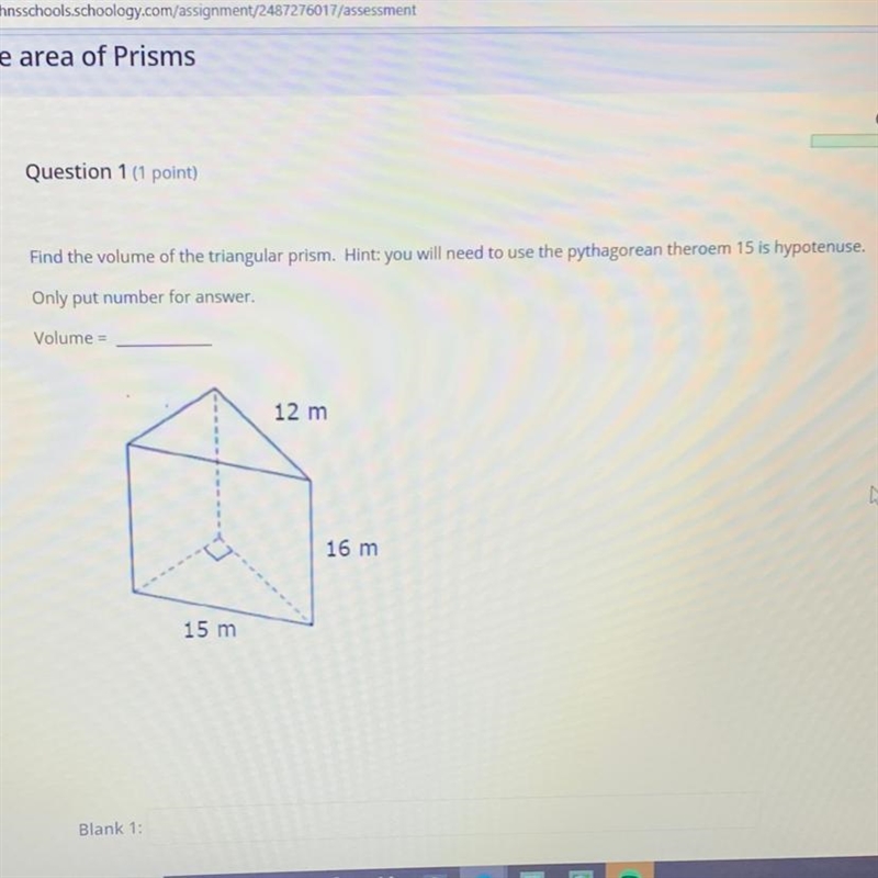 Find the volume of the triangle-example-1