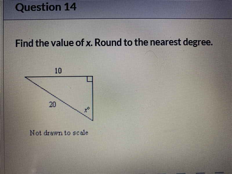 Find the value of X round to the nearest degree-example-1