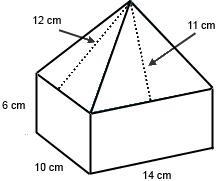 What is the total surface area of the solid? A rectangular prism with a length of-example-1