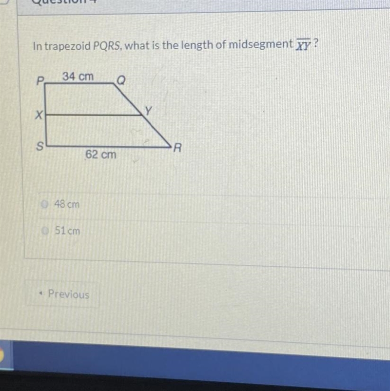 What is the length of midsegment XY-example-1