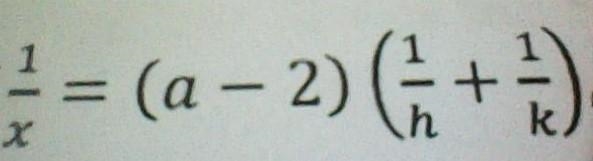 Find the value of x when a = 7/2, h = 10, k = 15, If-example-1