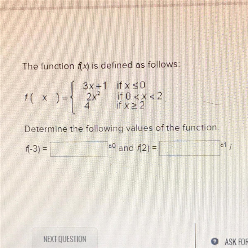 The function f(x) is defined as follows:-example-1