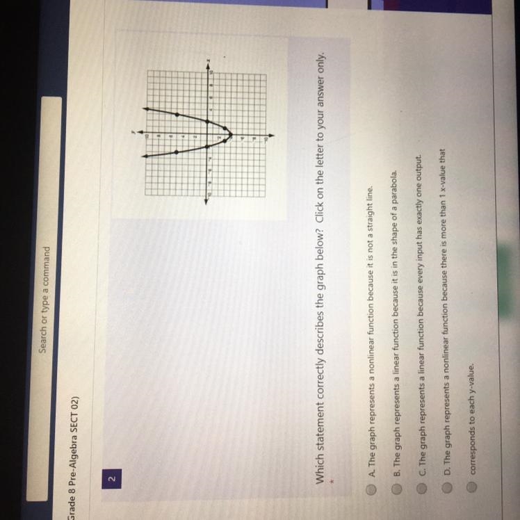 Which statement correctly describes the click on the letter to your answer only (15pts-example-1