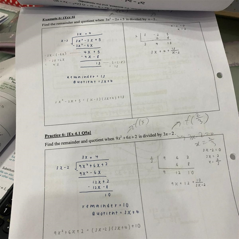 Hi :) anyone able to check if the synthetic division is correct? Thanks!-example-1