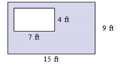 PLEASE HELP A rectangular region is removed from another rectangular region to create-example-1